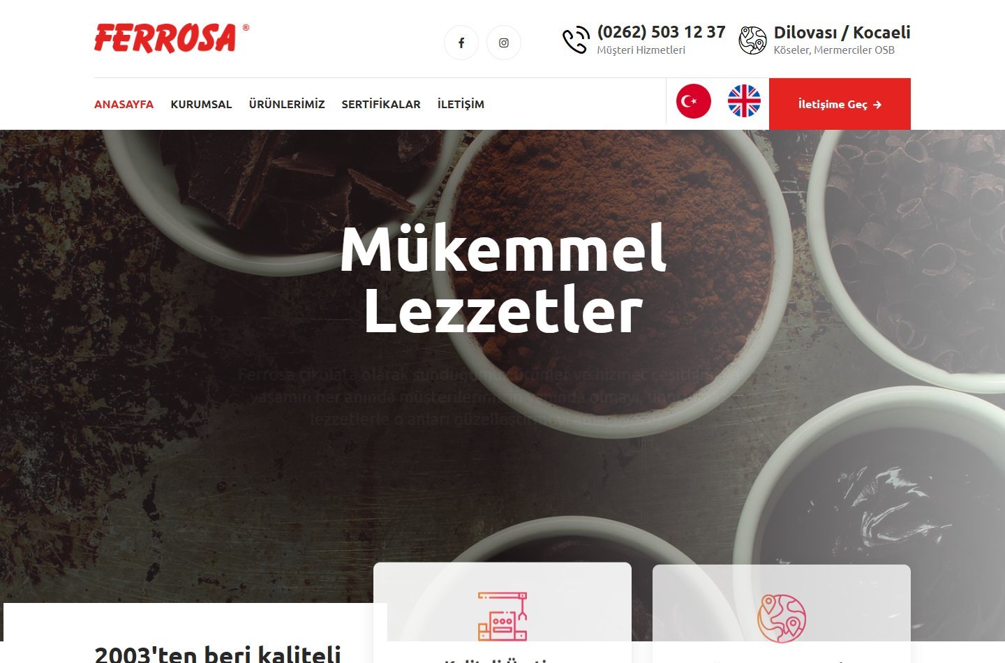 Ferrosa resmi dijital kanalından görsel